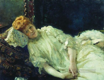 Retrato de luiza mersi d arzhanto 1890 Ilya Repin Pinturas al óleo
